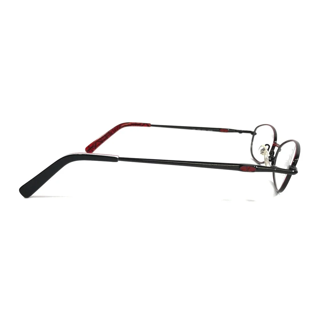 Vintage Valentino Petite Eyeglasses Frames 5496 0Q48 Black Red Oval 49-15-130
